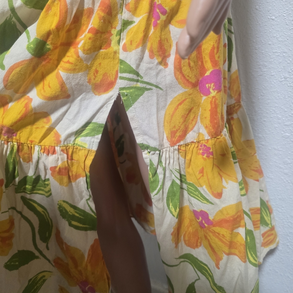 Rose & Olive Floral Yellow and Green Skirt Set - Picture 5 of 9